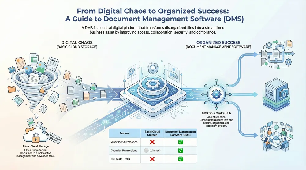 Document Management Software: Organize Your Digital Chaos Infographic about Document Management Software