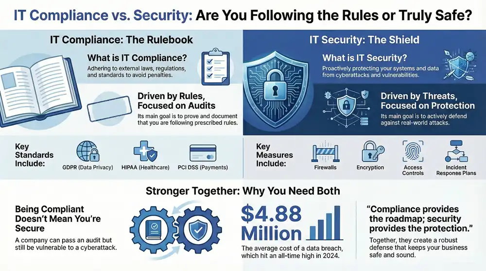 IT Compliance Standards You Can't Afford to Ignore Infographic about IT Compliance Standards