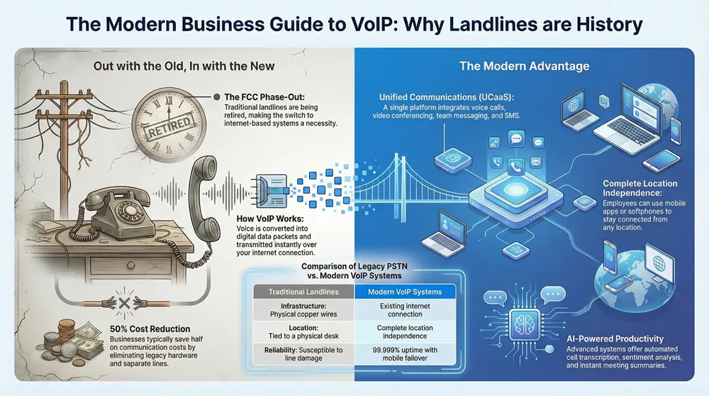 A Comprehensive Guide to VoIP Phone Systems Infographic about VoIP Phone Systems