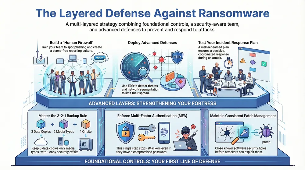 How to Prevent Ransomware Attacks: A Practical Guide Infographic about How to Prevent Ransomware Attacks