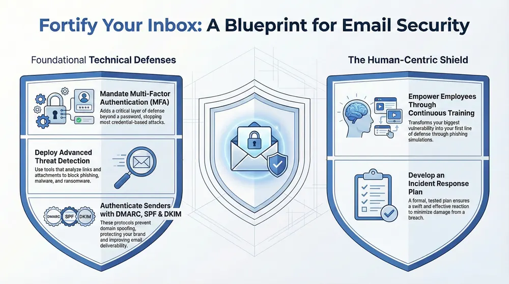 10 Essential Email Security Best Practices for Businesses in 2026 Infographic about Essential Email Security Best Practices for Businesses