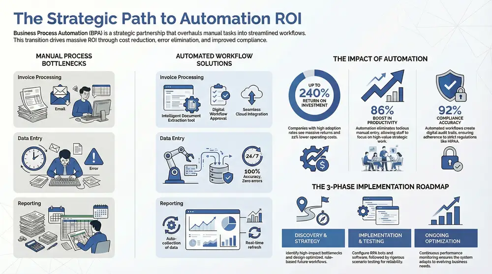 Supercharge Operations With Business Process Automation Service Infographic about Supercharge Operations With Business Process Automation Service