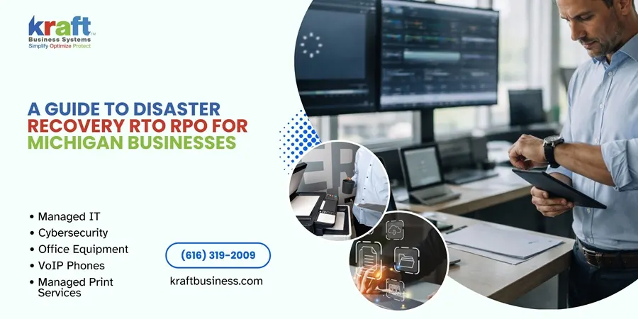A Guide to Disaster Recovery RTO RPO for Michigan Businesses