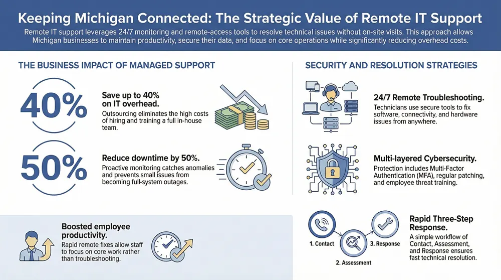 Fast & Efficient Remote IT Support Services Infographic about Remote IT Support Services