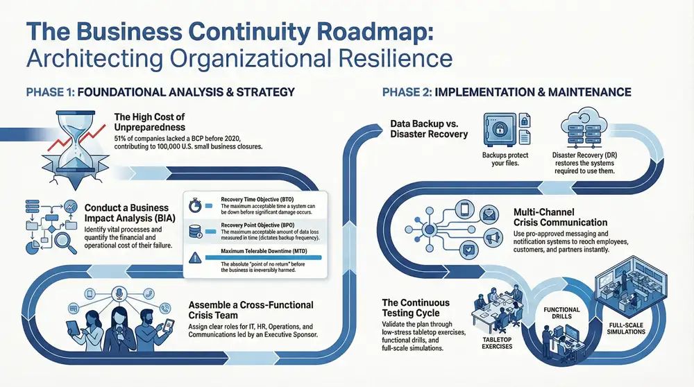 Your Business Continuity Plan Template & Guide Infographic about Your Business Continuity Plan Template & Guide